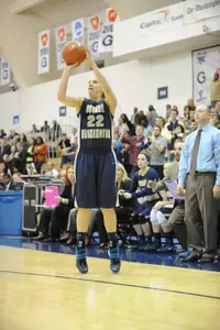 Megan Nipe scored 16 points with four three-pointers in the final game of her career.