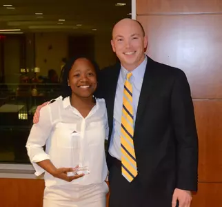 Team MVP Danni Jackson with Head Coach Jonathan Tsipis