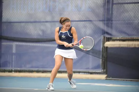 Senior Leah Pascarella picked up a No. 2 singles win against Xavier on Friday.
