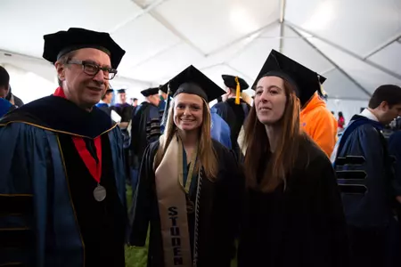 Jane Wallis was honored with The George Washington Award at commencement on the National Mall on Sunday.