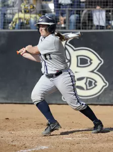 Jillian Galich went 3-for-4 in the opening game against URI.