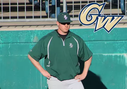 New GW baseball pitching coach Dustin Johnson helped guide Binghamton to back-to-back America East titles and NCAA Regionals in a similar role in 2013 and 2014.