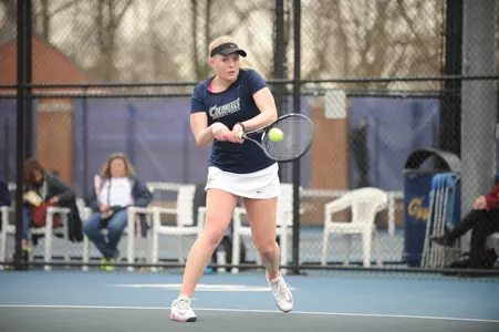 Sophomore Grace Egger won both of her singles matches on the first day of the Tiger Classic.