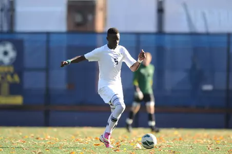 Tobi Adewole scored his first goal of the season against Saint Francis.