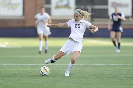 Junior Brooke Stoller scored the game-winning goal in the 57th minute to help GW to a 2-0 win at Delaware State on Sunday.