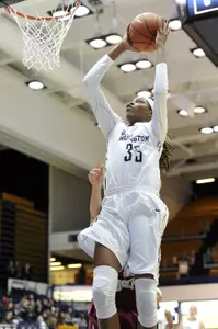 Jonquel Jones is the first Colonial to be named Player of the Week four times in a season in a decade.