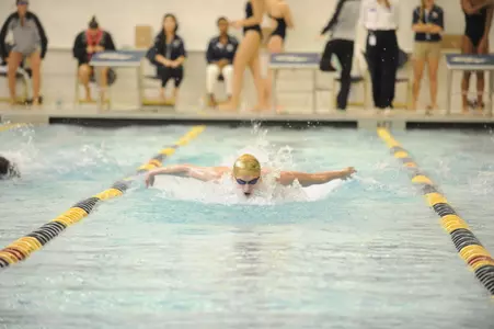 Senior Goran Koprivnjak notched three first-place finishes on Saturday.