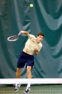 Junior Danil Zelenkov notched a victory in the No. 2 singles position on Saturday.
