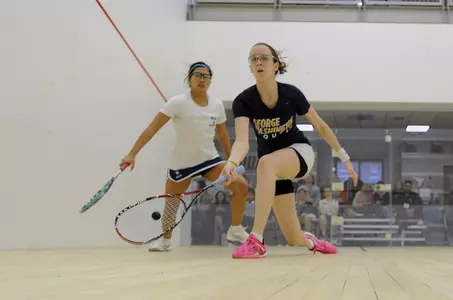 Sophomore Breanne Flynn provided one of GW's five victories on Sunday.