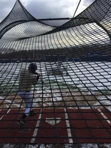 GW practiced on a snow-covered Tucker Field on Tuesday afternoon.