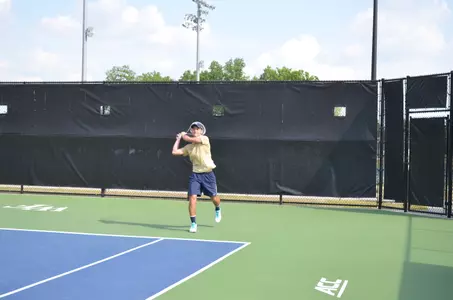 Danil Zelenkov returns to the court after reaching his flight finals last weekend.