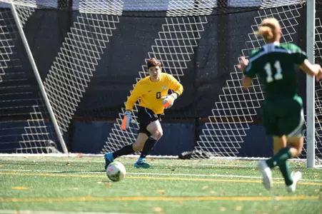 Senior Jack Lopez recorded a career-high six saves in his third shutout of the season.