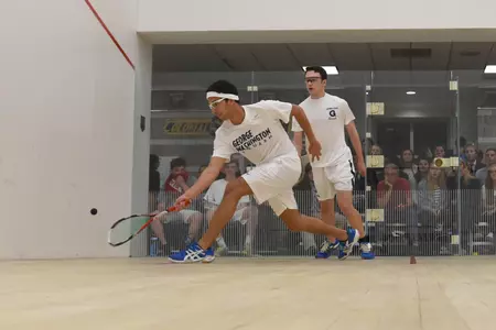 GW will host No. 7 Penn on Saturday at the Matthew J. Grossman Squash Courts.
