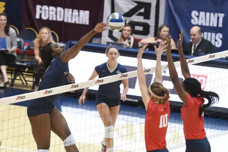 Chidima Osuchukwu recorded a double-double with 13 kills and 11 blocks (five solo, six assists) on Saturday.
