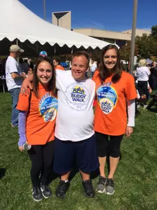 GW Gymnastics volunteers at the annual Buddy Walk, which benefits the National Down Syndrome Society.