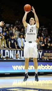 Tyler Cavanaugh finished with a game-high tying 16 points as George Washington avenged last season's loss with a 72-64 win over Seton Hall on Wednesday night.