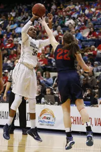 Jonquel Jones had 21 points and 21 rebounds against FGCU.