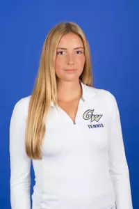 Freshman Teodora Radosavljevic leads GW with a 3-0 singles record this spring.