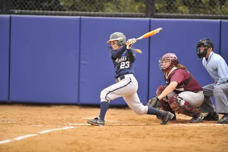 Senior Samantha Dos Santos went 5-for-8 on the day with two RBIs.