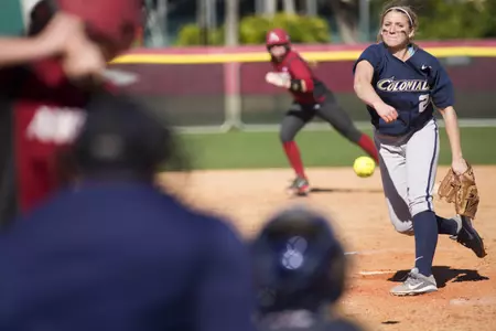 Freshman Sarah Costlow earned two wins over Lafayette on Friday.