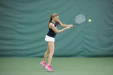 Freshman Teodora Radosavljevic improved her singles record to 7-4 this spring with a win on Saturday.