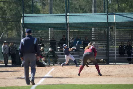 Senior Victoria Valos blasted her fourth home run of the season and second in as many games on Wednesday.