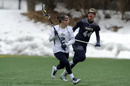 Olivia Boudreau tallied two points against Navy.