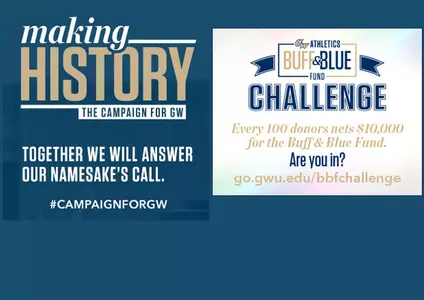 The Buff & Blue Fund Challenge was part of #MakingHistory at GW