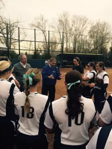 Ed Randall, founder of Fans for the Cure, helped the Colonials raise awareness for prostate cancer on Wednesday.