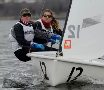 Freshman India Johnstone skippered her boat to victory in the A Division of the President's Trophy Women's regatta.