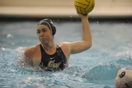 Scarlett Hallahan two goals and three field blocks against Bucknell.