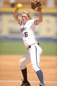 Sophomore Paige Kovalsky picked up her third complete-game victory of the week with a 9-0 shutout of UMass in Friday's twinbill nightcap.