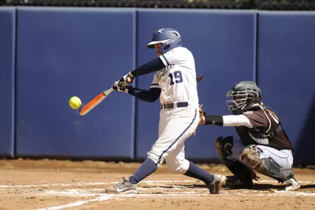 Senior Victoria Valos looks to become GW's sole leader in career hits over the weekend.