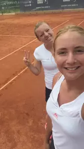 Marie-Louise Decamps and Teodora Radosavljevic are playing together internationally this summer.