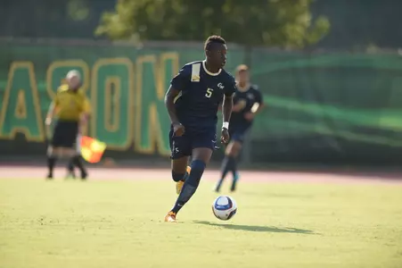 Junior Tobi Adewole scored GW's lone goal against the Red Flash last season.