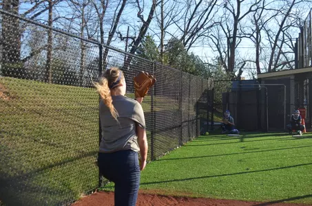 GW softball began preseason practice on Tuesday.
