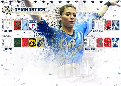 GW Gymnastics 2017 Home Schedule