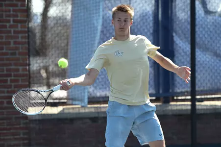 Men's Tennis Action Shot