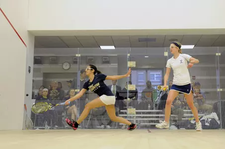 Women's Squash Action Shot