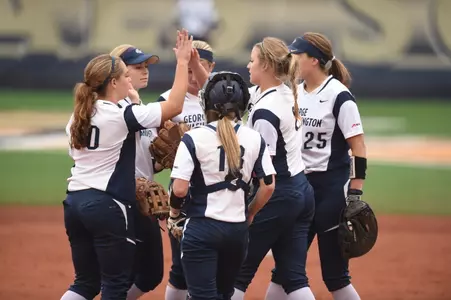 Softball Action Shot