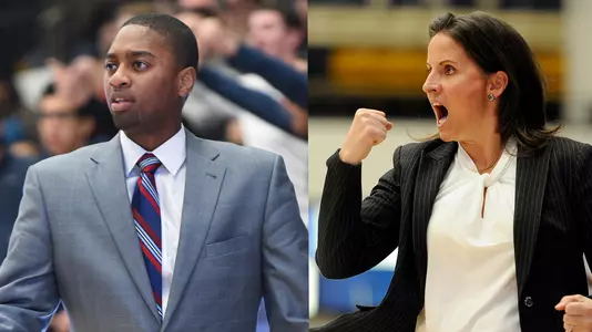 Head coaches Maurice Joseph and Jennifer Rizzotti