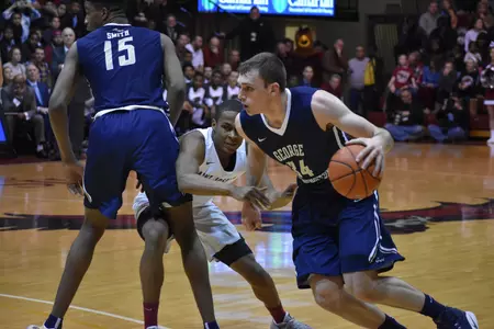 Tyler Cavanaugh had a double-double with 10 points and 13 boards