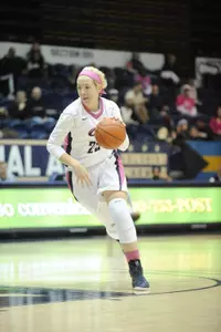 Sophomore Kelli Prange scored a team-high 16 points against Dayton.