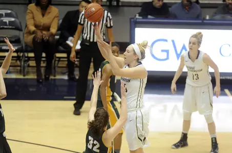 Sophomore Kelli Prange registered 12 points and seven rebounds at Fordham.