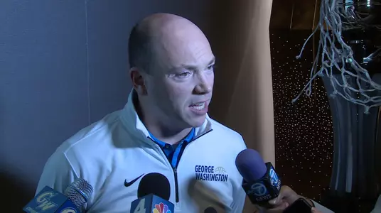 Head Coach Jonathan Tsipis speaks with members of the media on Selection Monday.