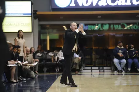 Head coach Jonathan Tsipis has led the Colonials to three straight postseason appearances.
