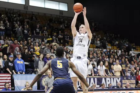 Tyler Cavanaugh is coming off a double-double vs. George Mason and had 16 points in GW's first meeting with Davidson