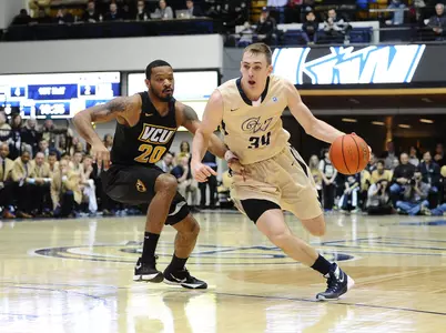 Leading scorer Tyler Cavanaugh and the Colonials open A-10 Tournament play Thursday at 2:30 p.m.