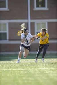 Bailey Forcier scored four goals against Mount St. Mary's last season.