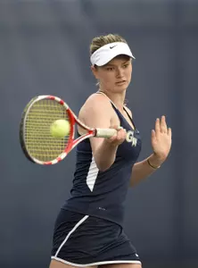 Taylor Nederlander clinched GW's quarterfinal victory on Friday.